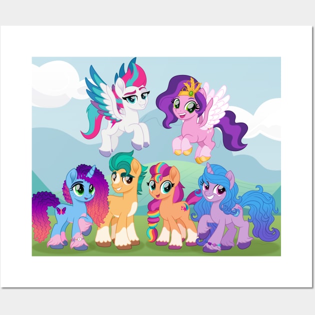 G5 new mane cast Wall Art by CloudyGlow